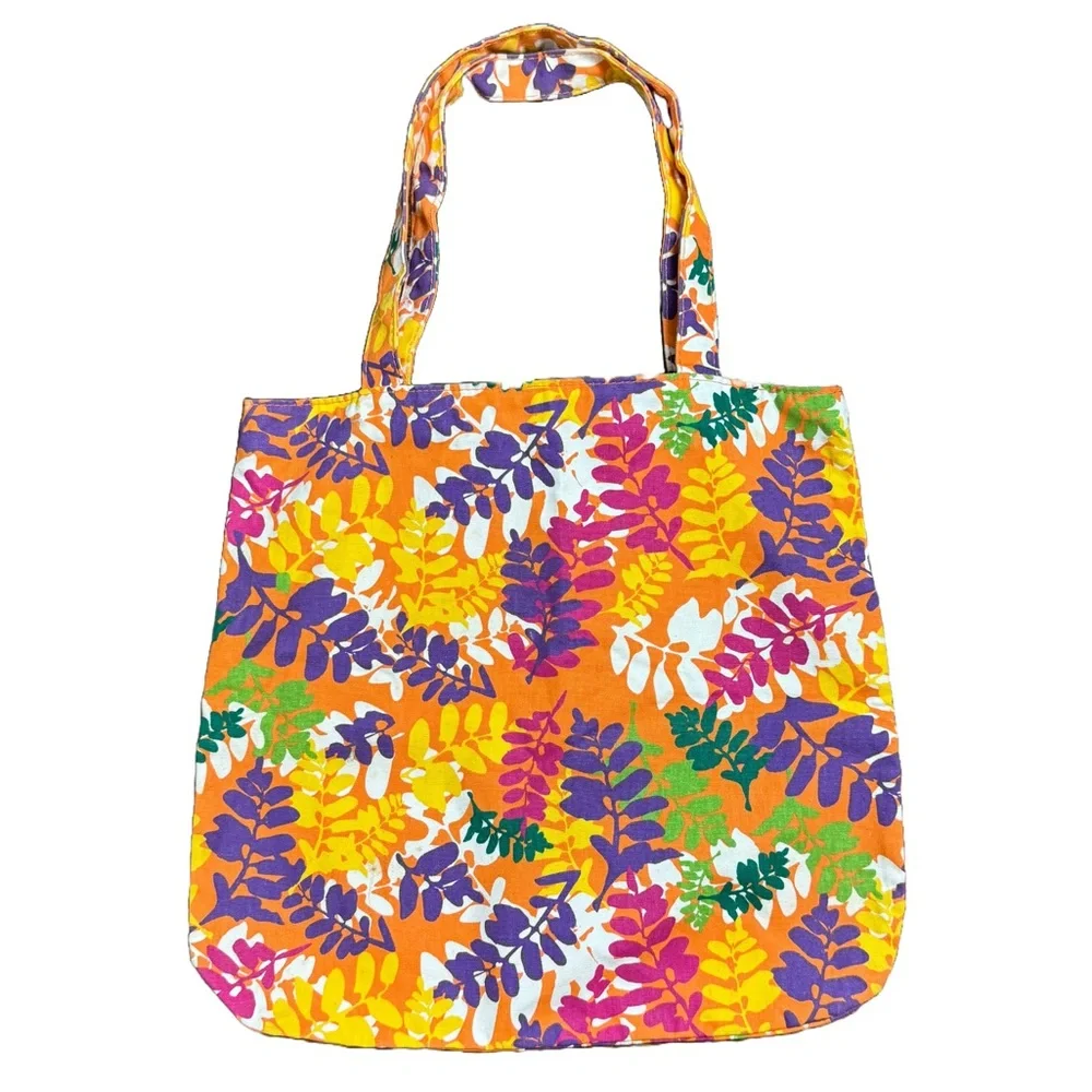 Floral Beach Tote Bag